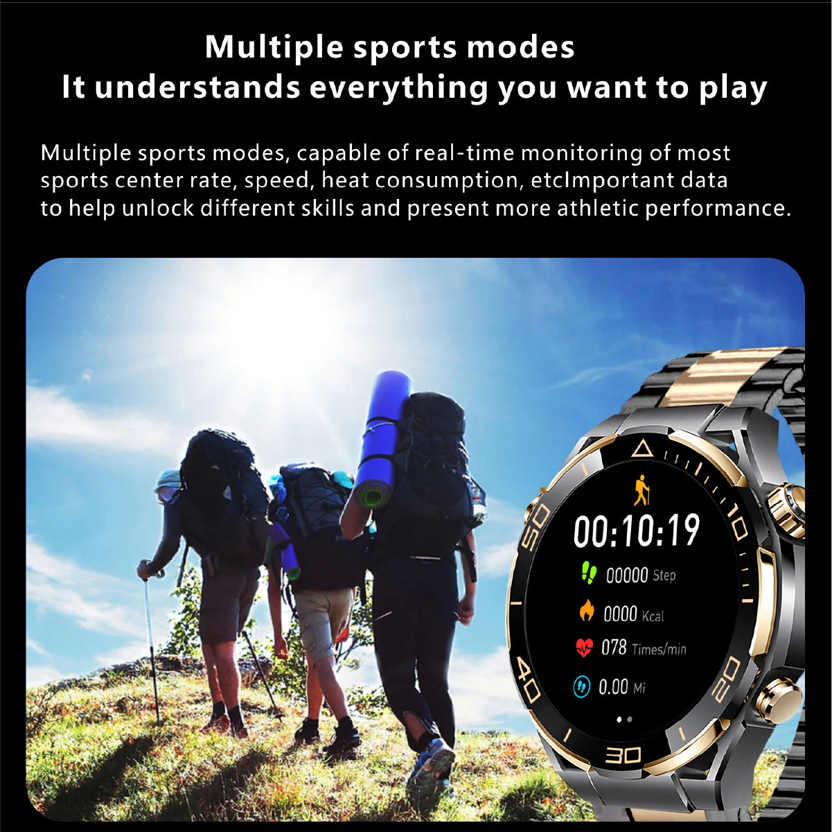 2024 New Smart Watch Men 4GB Memory Sport Fitness Tracker 480*480 AMOLED HD Screen NFC Bluetooth Call smartwatch for Android IOS