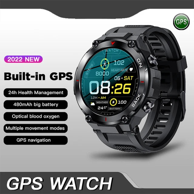 2024  AMOLED HD Screen Watch Bluetooth Call Smartwatch Waterproof Outdoor Sports Tracker 450 mA Battery fashion Men Smart Watch