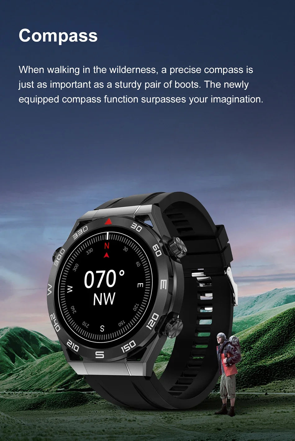 Zordai Smart Watch 2024 NFC ECG Bluetooth Call GPS Tracker Motion Bracelet Fitness For Huawei Watches Ultimate SmartWatch Men