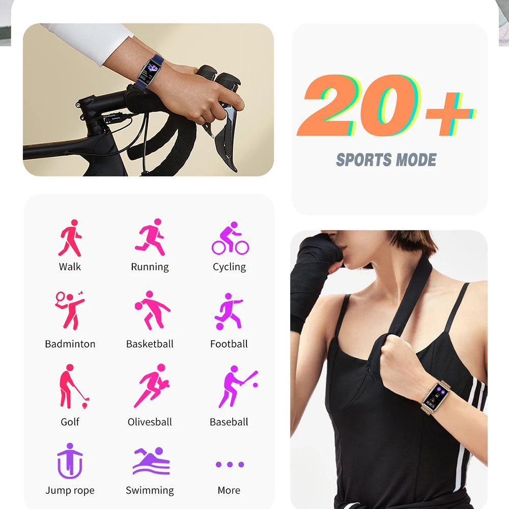 2024 New Sports Smart Watch Heart Rate True Blood Oxygen Monitor Full Touch Screen Watchband Waterproof Smartwatch For Men Women