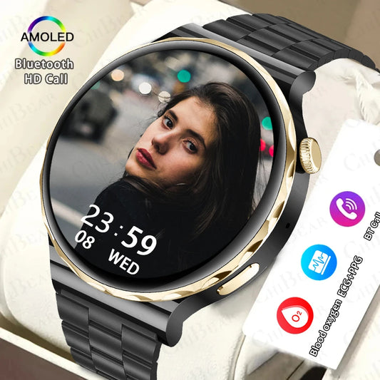 2024 New Fashion Women's Smart Watch Heart Rate Blood Oxygen Exercise Fitness Watches Bluetooth Call Waterproof Smartwatch Women