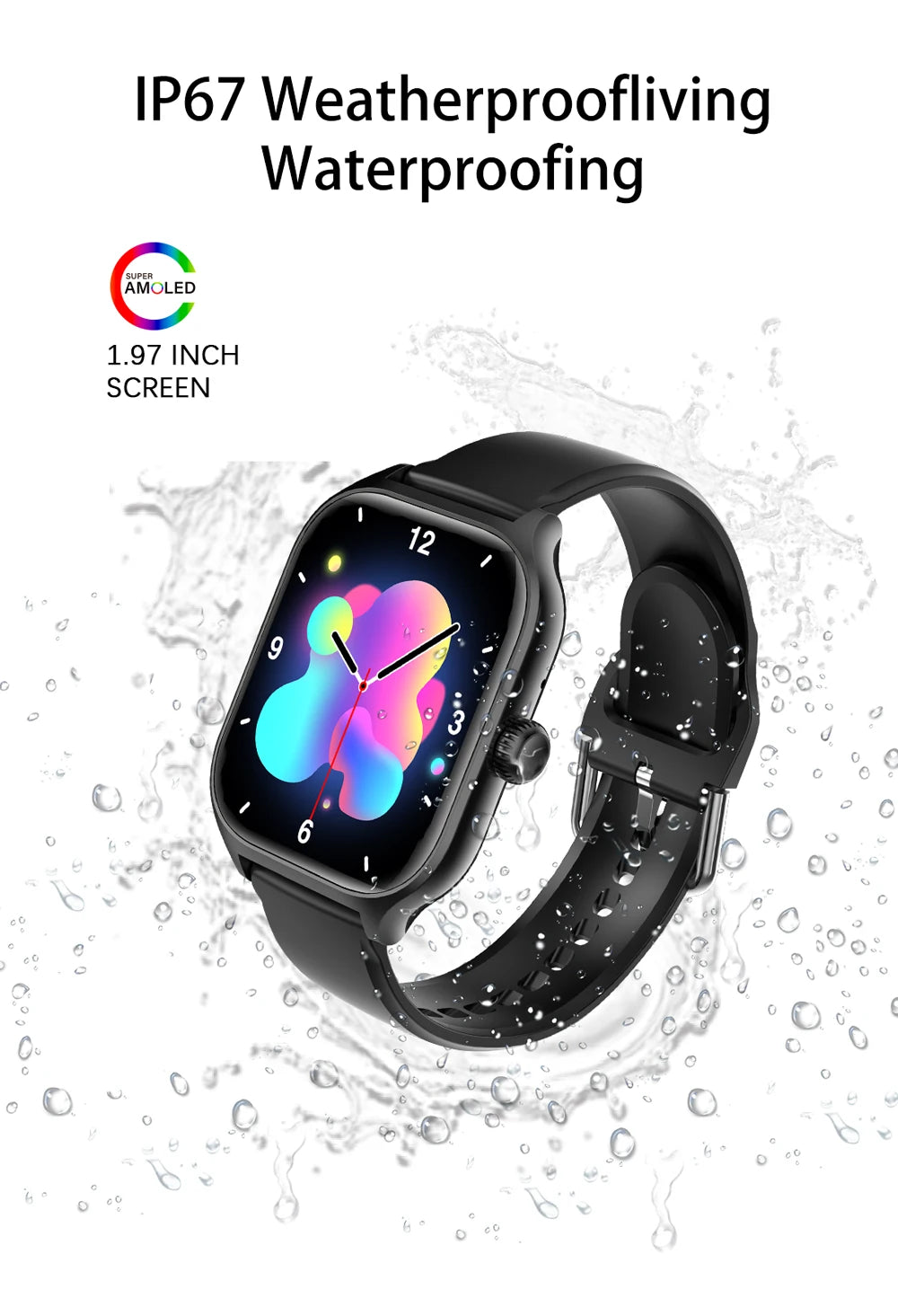 2024 New WK9 MAX call Smart Watch Waterproof Sport Fitness Tracker Multifunction Bluetooth  Large 1.97'' AMOLED Men Woman For