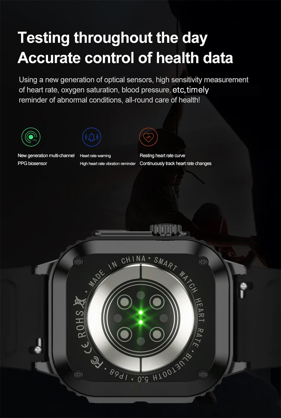 Outdoor Military Smart Watch Men For Android IOS GPS Sports Fitness Watch NFC Bluetooth Call IP68 Waterproof SmartWatch 2024 New