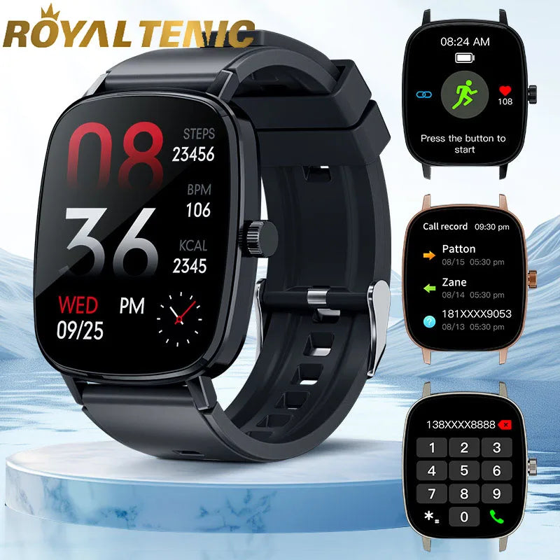 2024 New Smartwatch Men Women Sport Wrist Fitness Bracelet 2.01inches Bluetooth Call Messages Rememding