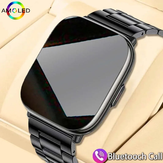 2025 NEW AMOLED Screen Smart Watch Men Women Bluetooth Call NFC Calendar Smartwatch Heart Rate Blood Pressure Sport Smartwatch