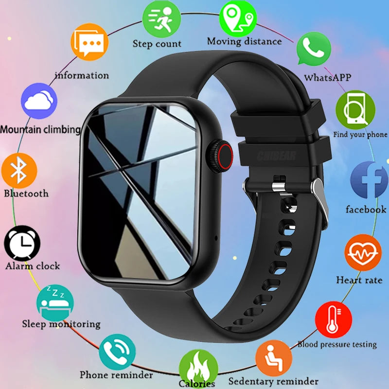 For Xiaomi Huawei NFC ECG+PPG 1.81 inch Bluetooth Call Smartwatch Men Support 120 Sport Women Rotary keys Smart Watch 2024 New