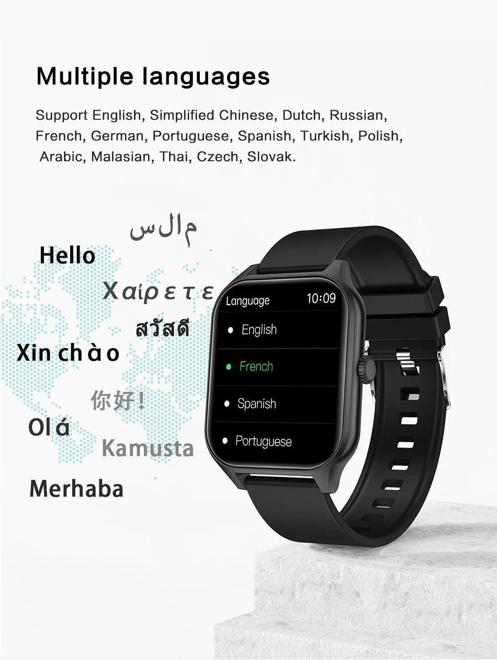 Smart Watch for Men Women Children 1.83" Screen Bluetooth Call Fitness Tracker Multiple Sports Watch for Xiaomi Android IOS GT40