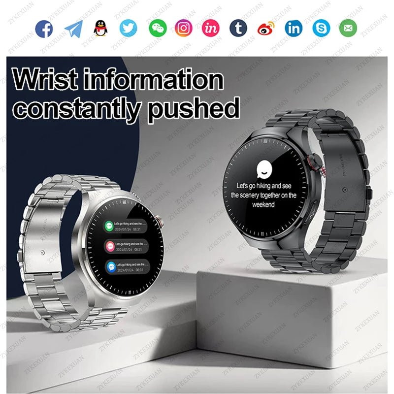 2024 New Medical Grade Smart Watch Men ECG+PPG Blood Glucose Lipid Uric Acid Heart Rate Bluetooth Call Health Smartwatches Women