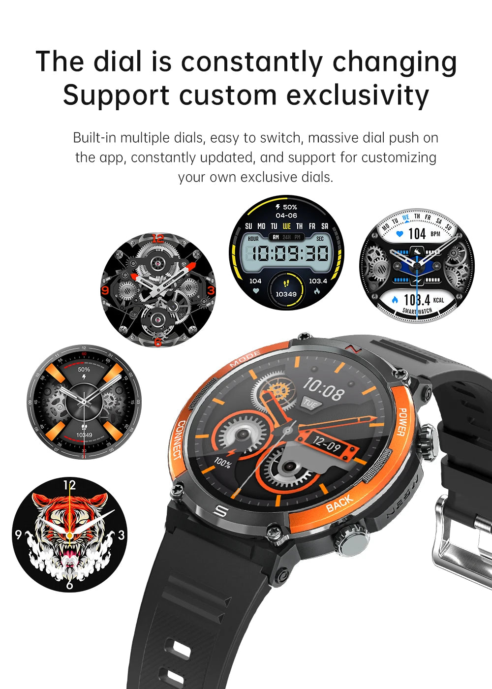 LIGE 2024 Newest Smart Watches Men Sport Digital Smartwatch I68 Waterproof Bluetooth Call Fitness Watch Wristwatches for Mens