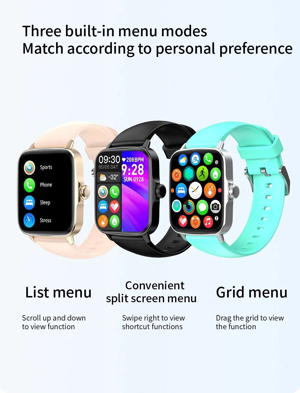 2024 Smart Watch Bluetooth Answer Call Play Music Fitness Clock Sports Waterproof Watches for Women Men for IPhone Xiaomi Huawei