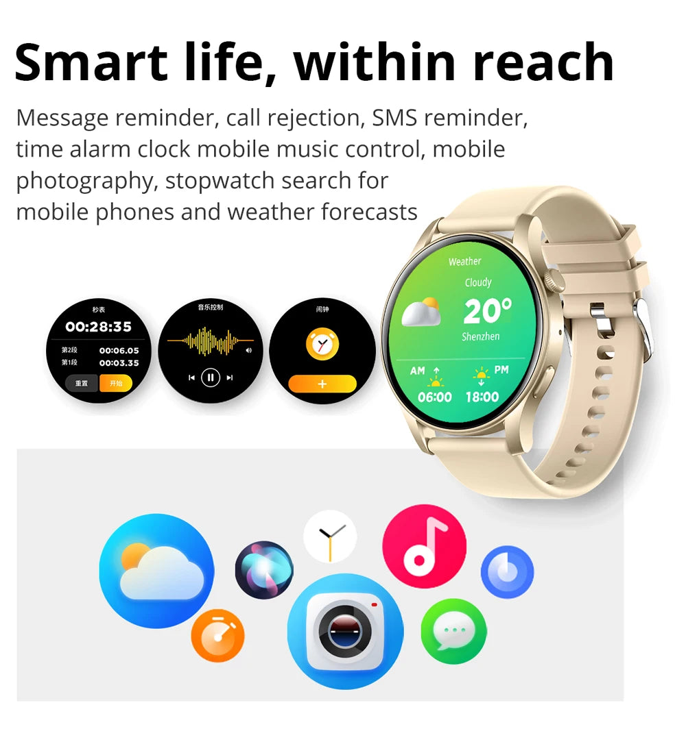 [2024 New] COLMI V73 Smartwatch AMOLED Display Bluetooth Calls Health Fitness Tracking Smart Watch for Men Women