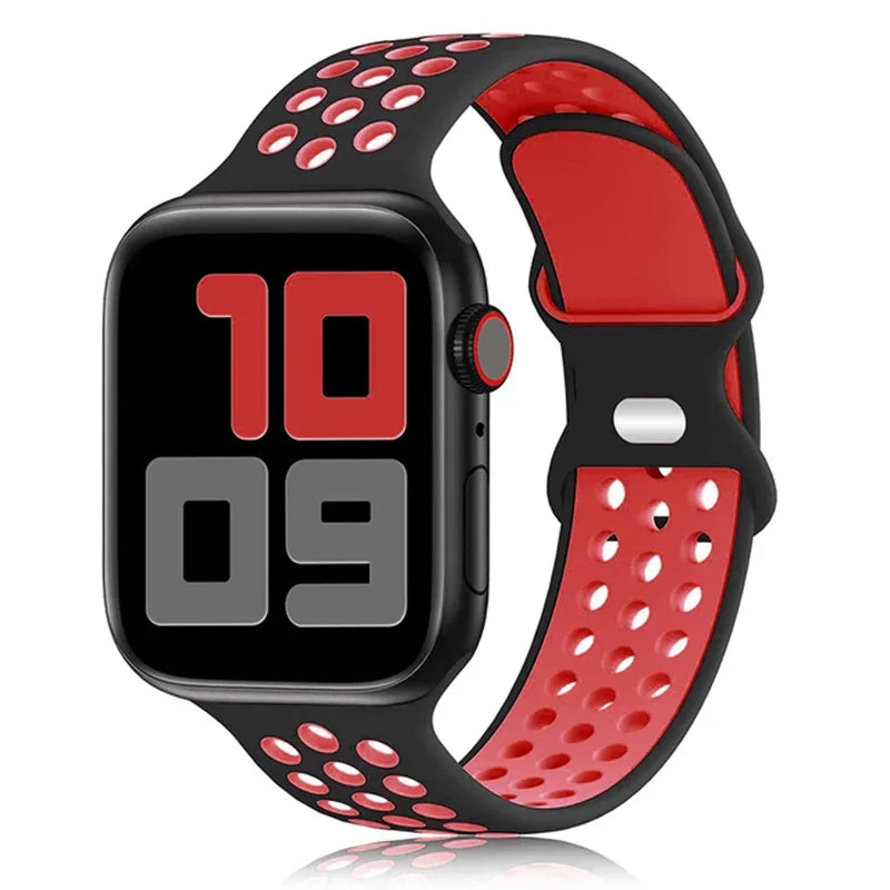 Sport Strap for Apple Watch Ultra 49mm Series 9/8/7 41mm 45mm 42MM Breathable wrist Bracelet iWatch 6 SE 5 4 3 44mm 40mm Band