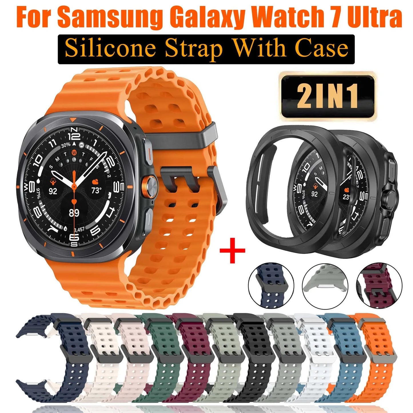 Watchband For Samsung Galaxy Watch 7 Ultra Original Watch Strap Bracelet Breathable Sport Strap For Samsung Watch 7 Ultra