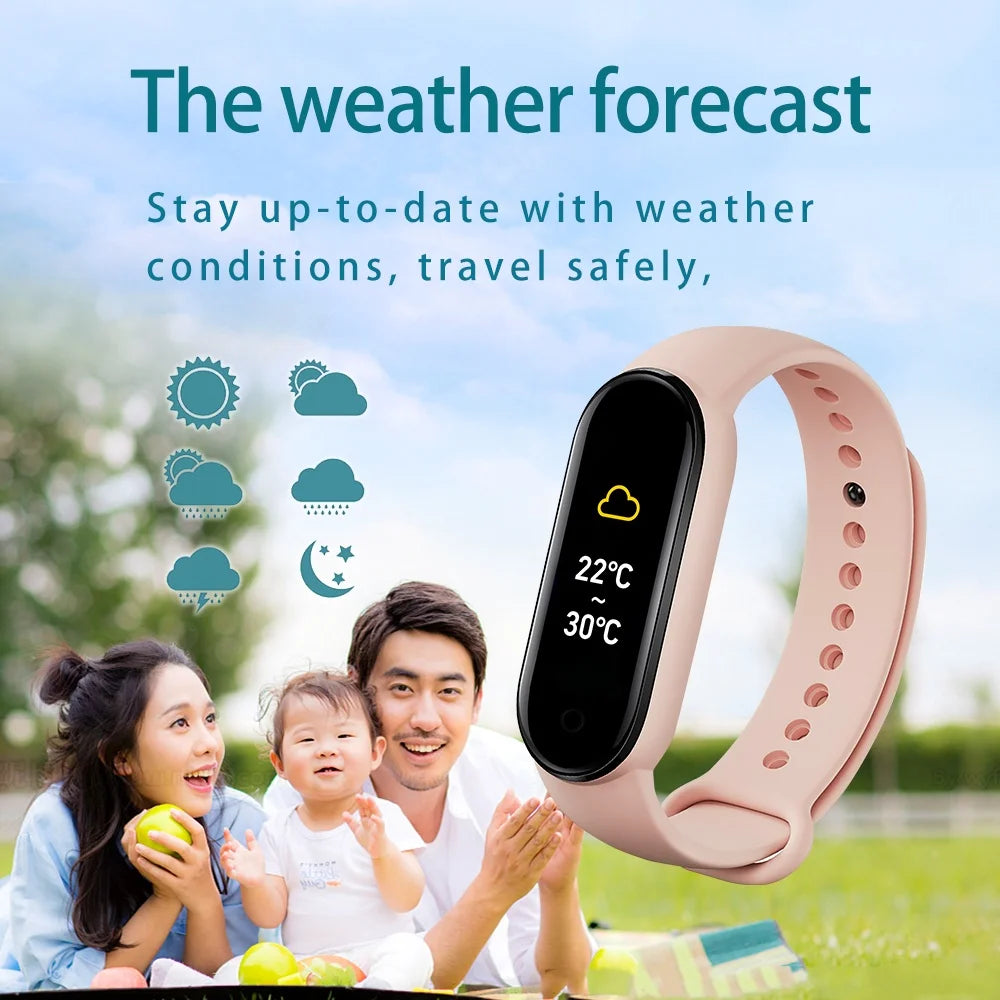 M7 Smart Watch Smartband Heart Rate Smartwatch Fitness Tracker Blood Pressure Sport Bracelet for Mi Band 7 Men Women