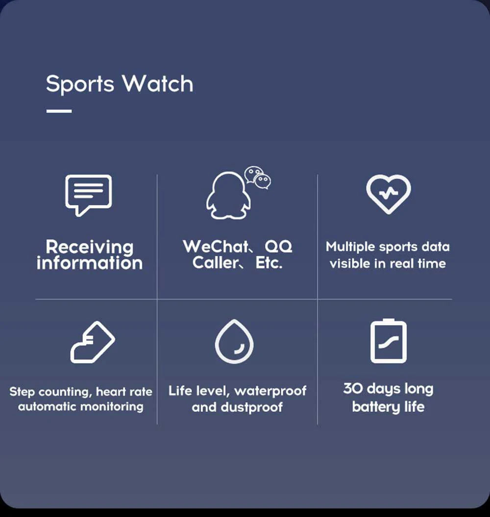 New D20 Smartwatch Y68 Smart Watch Men Blood Pressure Waterproof Women Sports Digital Watches for iPhone Huawei Xiaomi reloj