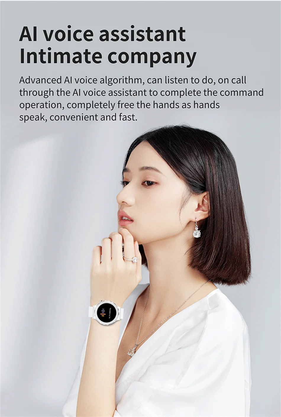 2024 New ECG+PPG Bluetooth Call Smart Watch Women For Android IOS Watch 3 HD Sreen Custom Dial IP68 Waterproof Ladies Smartwatch