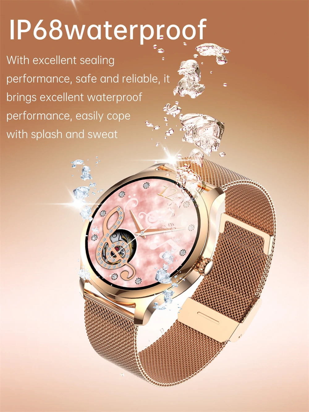 KAIMORUI Luxury Smart Watch For Women Bluetooth Call Connected Phone Women Watches Health Monitor Sports Smartwatch 2024 Women