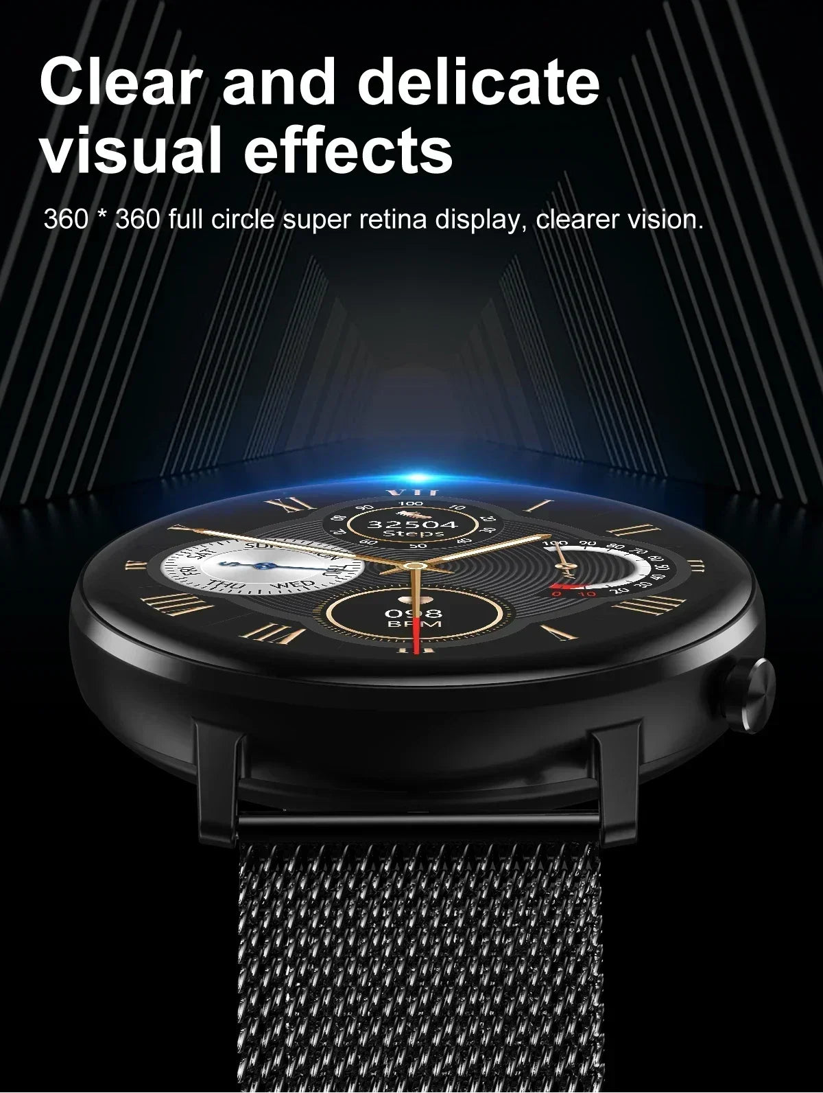 Zordai DT96 Multifunctional Smart Watch For Women Men Fitness Sleep Monitor Heart Rate Control Sports Waterproof Smartwatch 2024