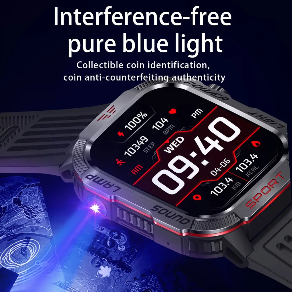 For Huawei Xiaomi 2.01 inch Smart Watch Men 2024 New 360*360 HD Screen Compass Bluetooth Call GPS IP68 Waterproof Smartwatch Man