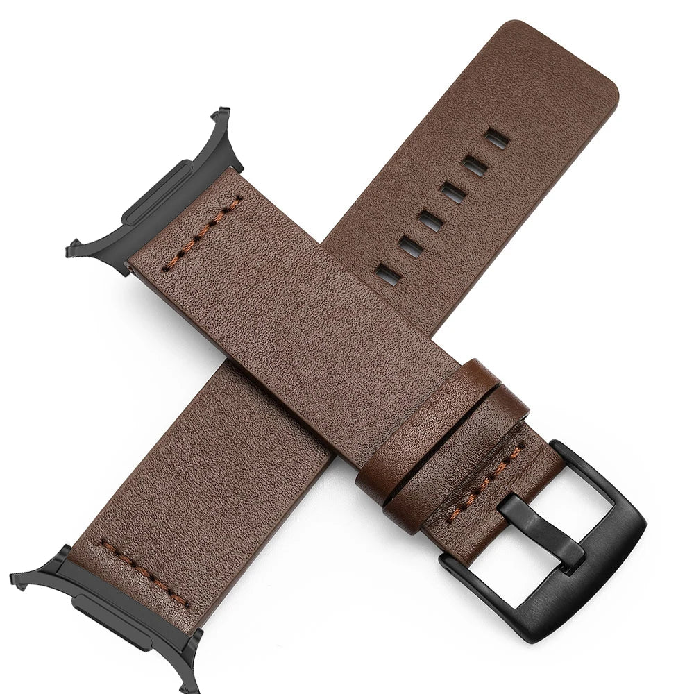 No Gaps Leather Strap for Samsung Galaxy Watch 7 Ultra 47mm Business Band Bracelet for Galaxy Watch Ultra 47mm Wristband Correa