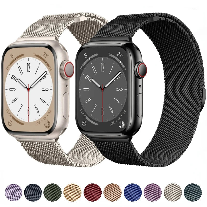 Metal strap For Apple watch Ultra 49mm 9 8 7 45mm 41mm Magnetic suction bracelet wristband For iWatch 6 5 4 3 SE 44mm 40mm 42mm