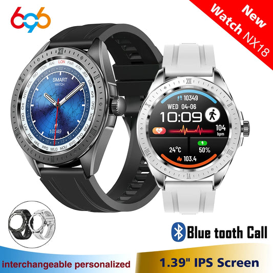 2024 New 1.39" Blue Tooth Call Men Smart Watch Sound Recording Double Strap Bracelet Waterproof Health monitoring Smartwatch