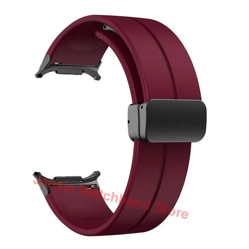 Magnetic Silicone Band for Samsung Galaxy Watch Ultra 47mm Soft Sport Bracelet for Galaxy Watch Ultra Replacement Strap Correa