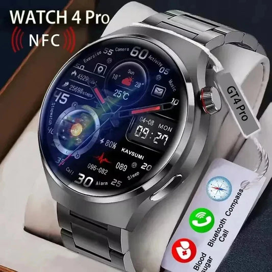 2024 New Watch 4 Women Smart Watch For men 1.53 Inch HD Screen Heart Rate Bluetooth Call IP68 Waterproof NFC fitness Smartwatch