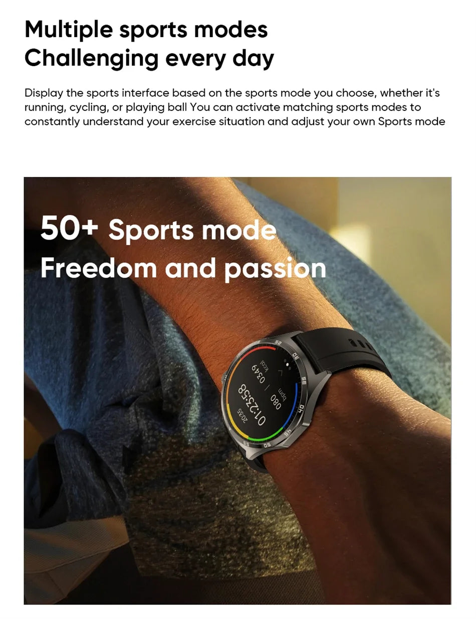 AMOLED Smart Watch Men 2024 Bluetooth Call Smartwatch ECG+PPG Blood Glucose IP67 Waterproof Watches Sports Fitness Bracelet Men