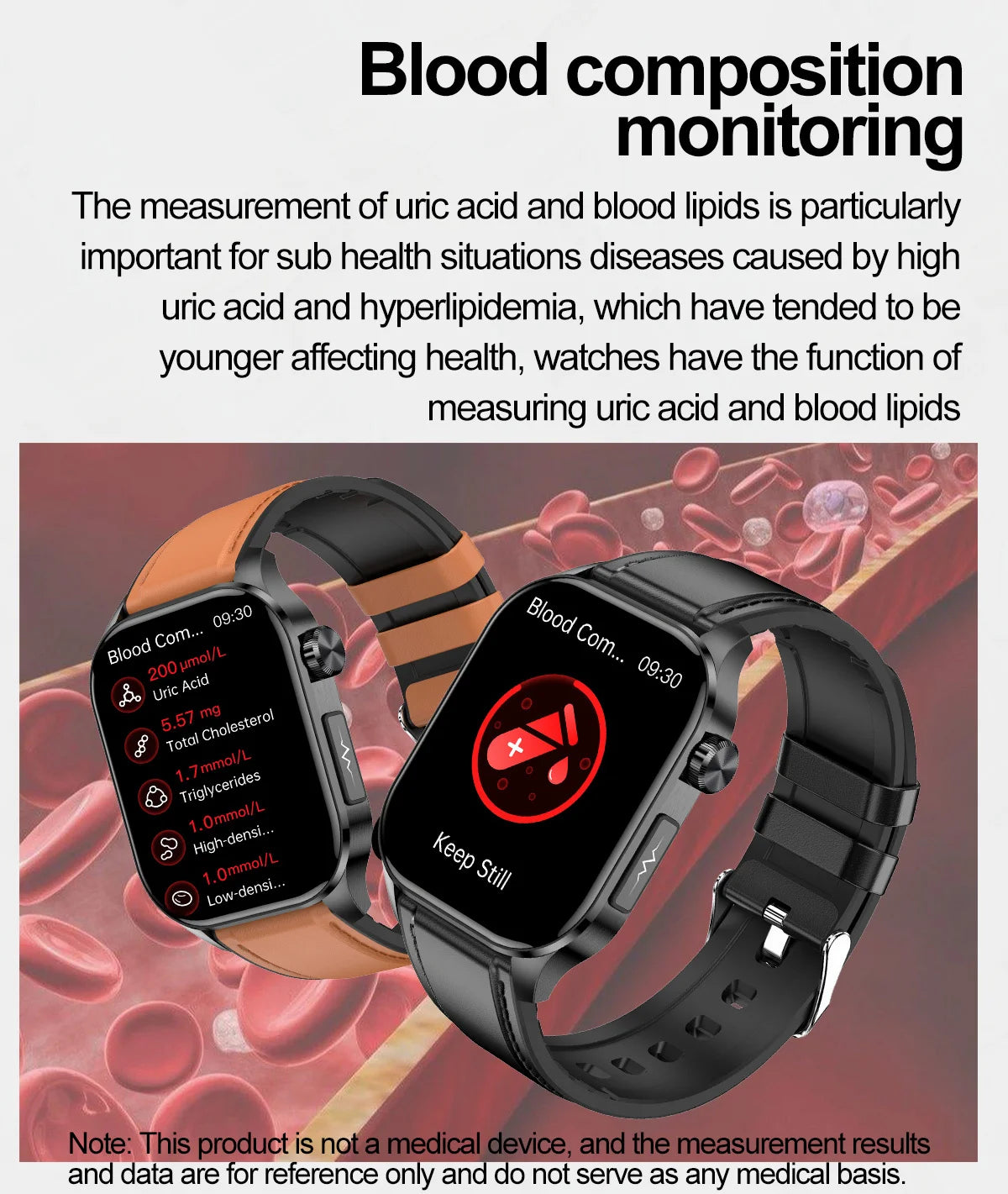 2024 New Ecg Smart Watch Men AMOLED Watches Heart Rate Blood sugar Lipids Uric Acid Women Health Tracker Call SmartWatch Ledies