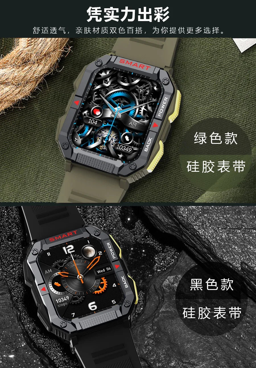 For Huawei Xiaomi IOS Smart Watch Men GPS AMOLED 390*390 HD Screen Heart Rate Bluetooth Call IP68 Waterproof SmartWatch 2024