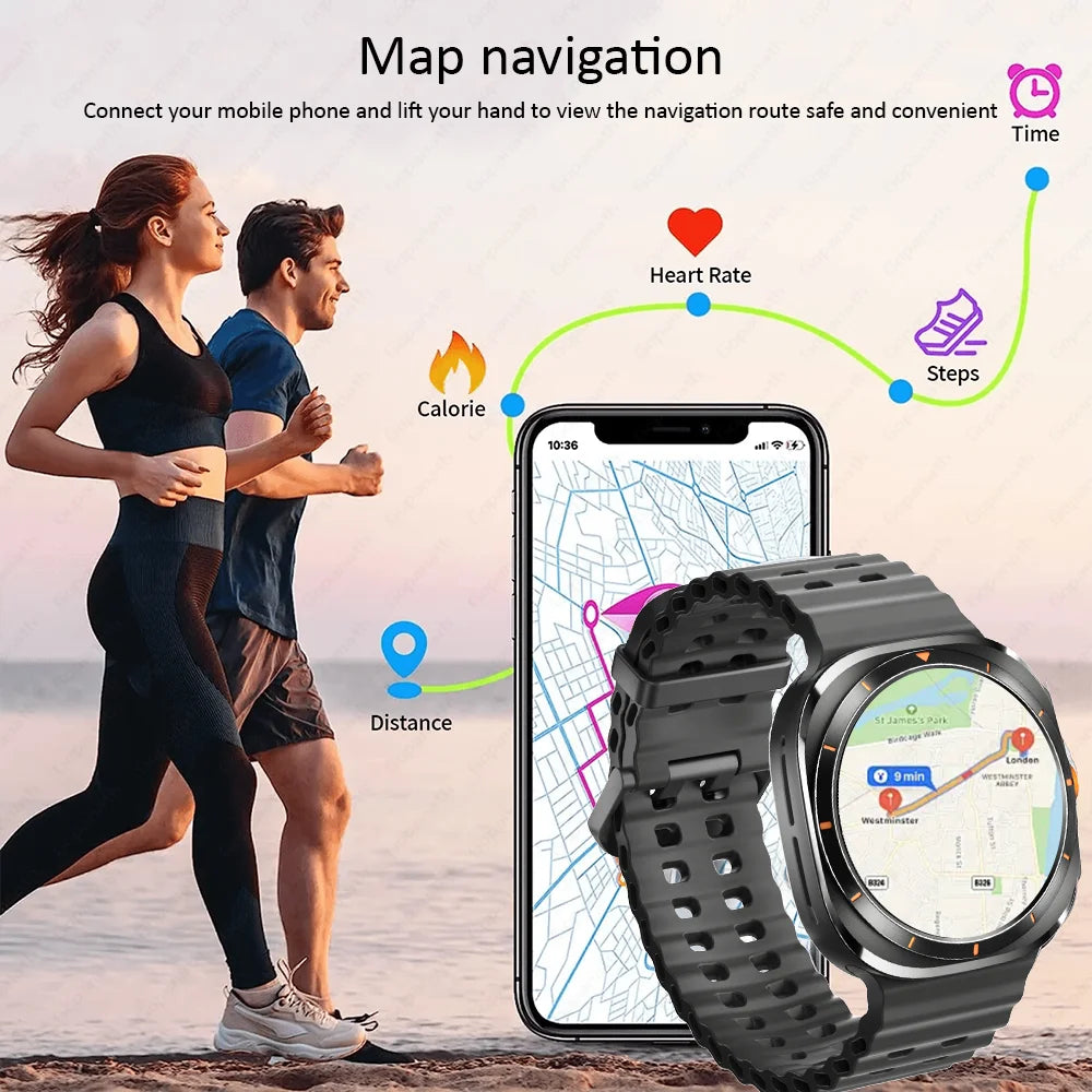 Smart Watch For Samsung Galaxy Watch 7 Ultra Men GPS Tracking NFC Control Smartwatch Health Tracker BT Call Smartwatches 2024