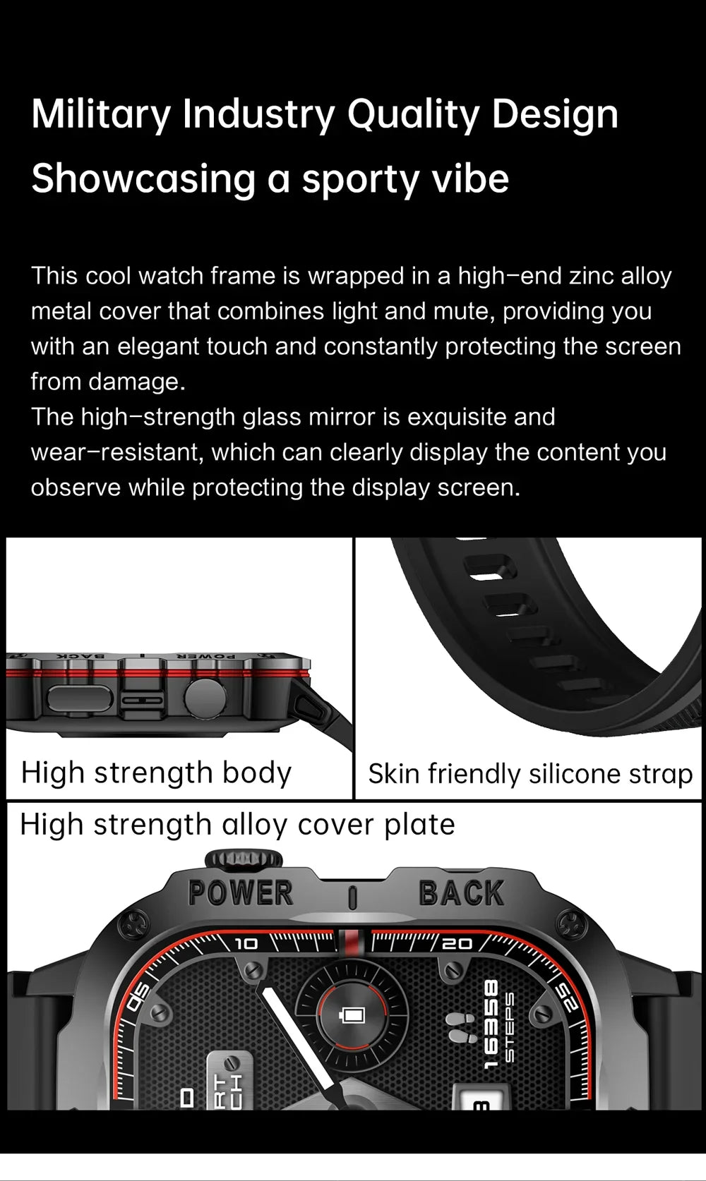 2024 Outdoor Smart Watch Men 2.01" Screen 3ATM Waterproof Watches Bluetooth Call Ai Voice Sport Smartwatch for Android IOS Phone