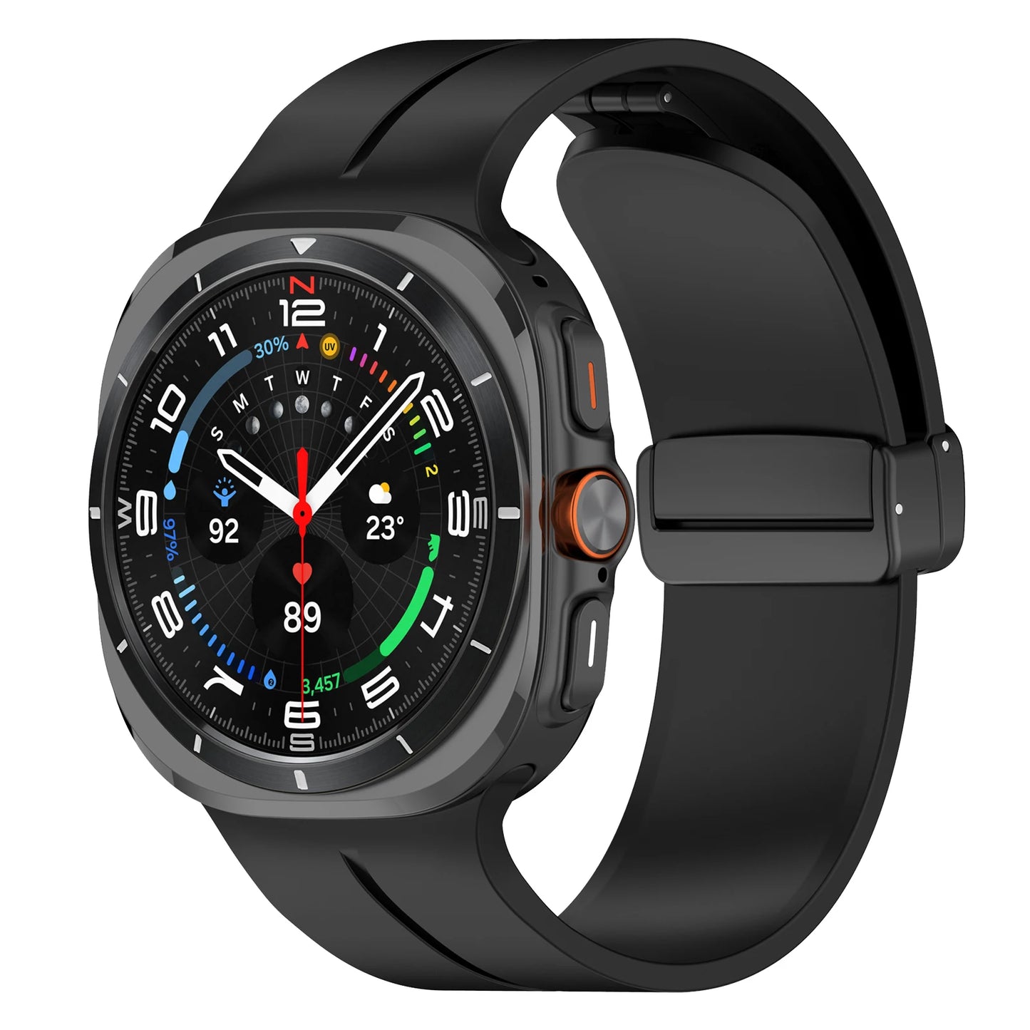 Magnetic Strap For Samsung Galaxy watch ultra 47mm Accessories No gaps Silicone Bracelet correa galaxy watch 7 ultra band 47 mm