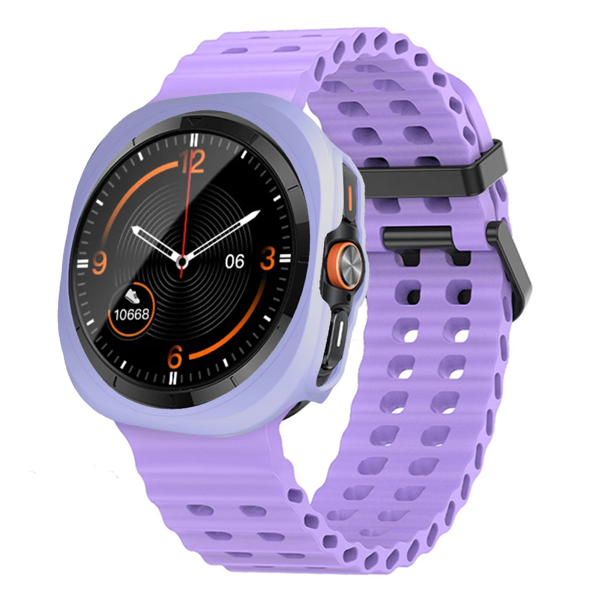 Case+Strap for Samsung Galaxy Watch 7 Ultra 47mm Sport Silicone Band Bracelet PC Case Protective Cover for Galaxy Watch 7 Ultra