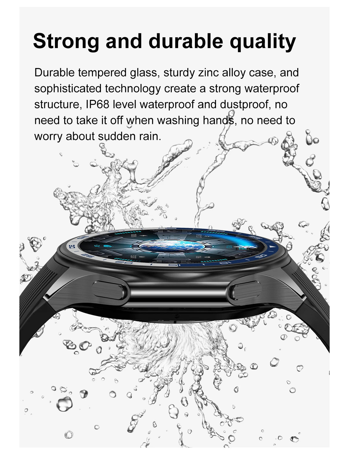 2024 New Smart Watch Men 4G Memory Music MP4 Video Bluetooth Call TWS Earphones IP68 Waterproof Smartwatch Men For OPPO Watch X