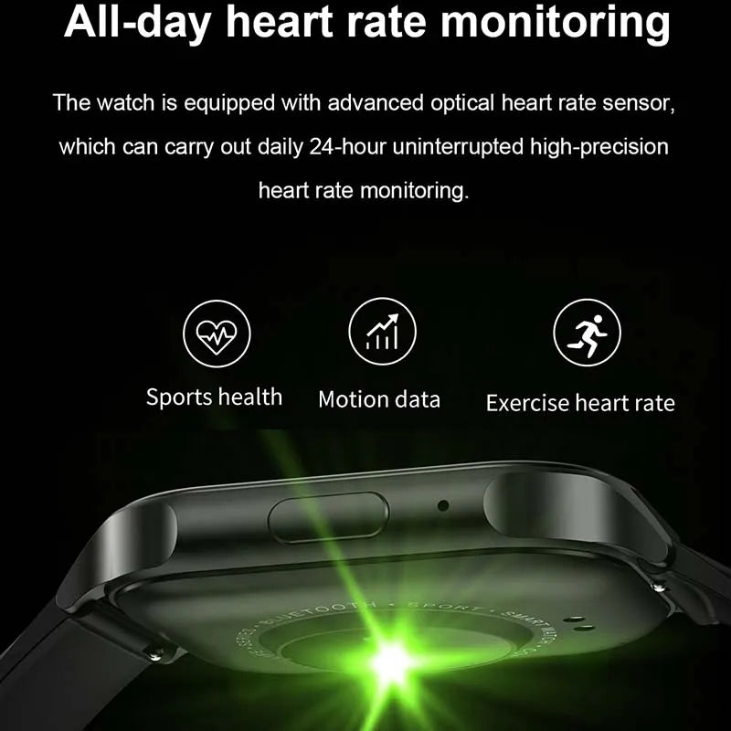 New ONEGRA Men Smartwatch 2024 New HD Bluetooth Call 2.04inch AMOLED HD Screen NFC Waterproof Women Smartwatch For Huawei Xiaomi