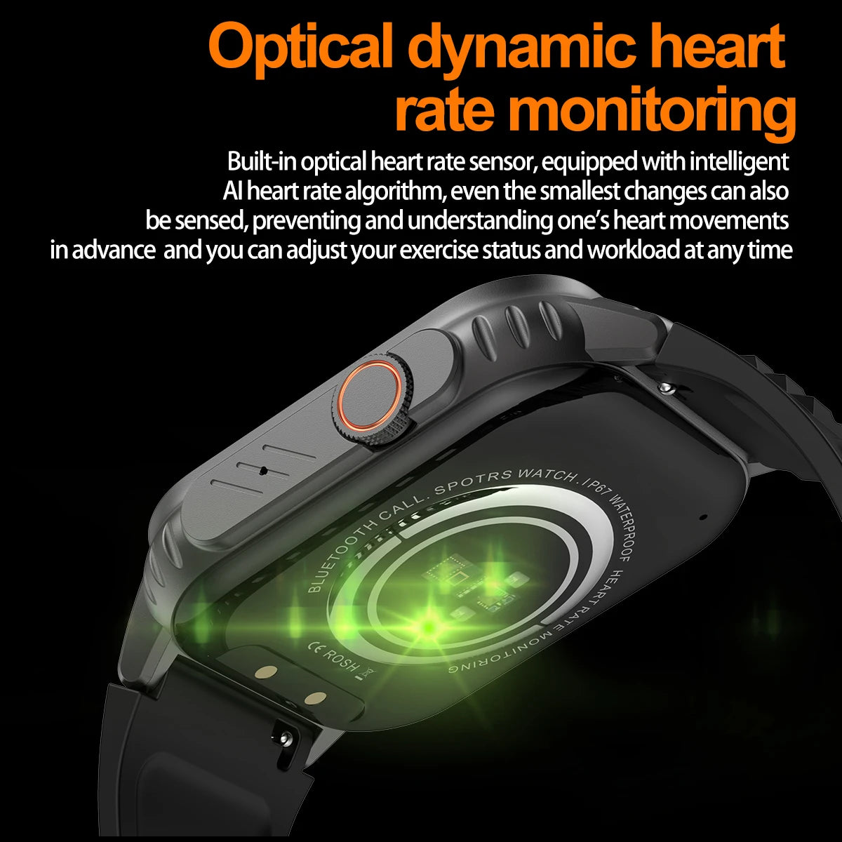 2024 NEW Blood Glucose Smartwatch HRV Heath Monitoring Blood Pressure Heart Rate Sports Bluetooth Call Answer Smart Watch