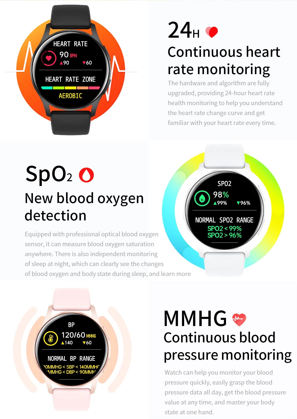 2024 New Women Smartwatch 6 Full Touch Screen Blood Pressure GPS Tracker Bluetooth Call Sport Smart Watches Men For Android iOS