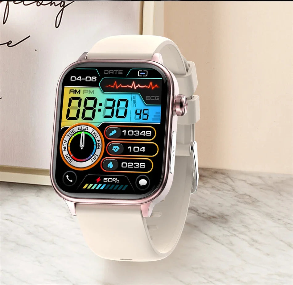 2024 New  ECG+PPG Bluetooth Call Smartwatch Blood Sugar Uric Acid Health Smart Watch Sports Smartwatch Men For Xiaomi