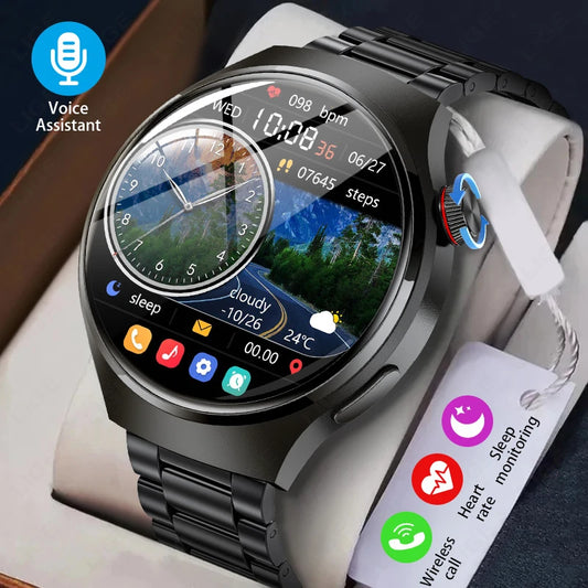 LIGE For Xiaomi GT4 PRO Smart Watch Men Watch 4 Pro AMOLED HD Screen Bluetooth Call GPS NFC Motion Waterproof SmartWatch 2024