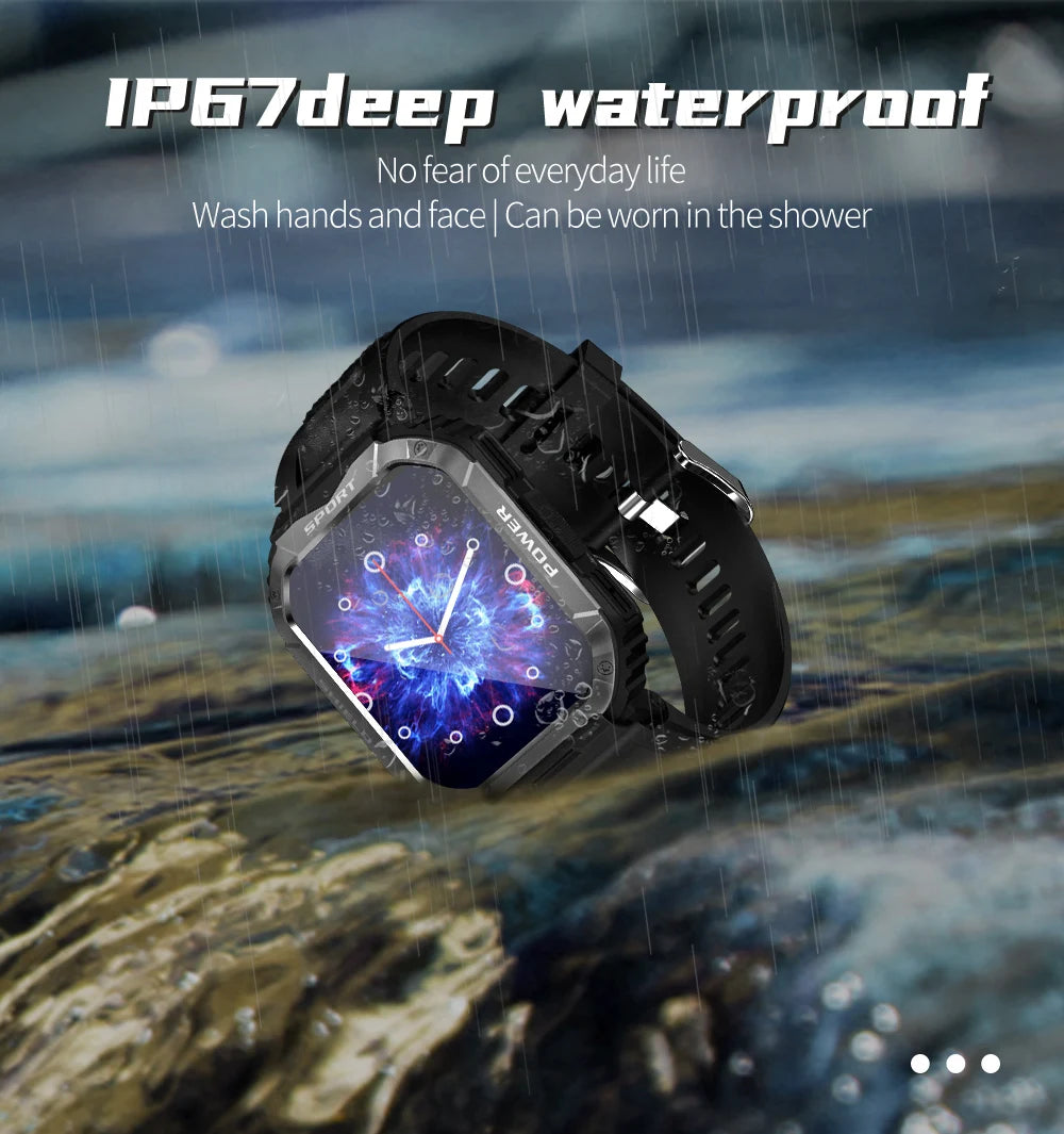 2024 New High Definition Bluetooth Call High end Men's Smart Watch Fitness Sports Blood Oxygen Measurement Chip Waterproof Men's