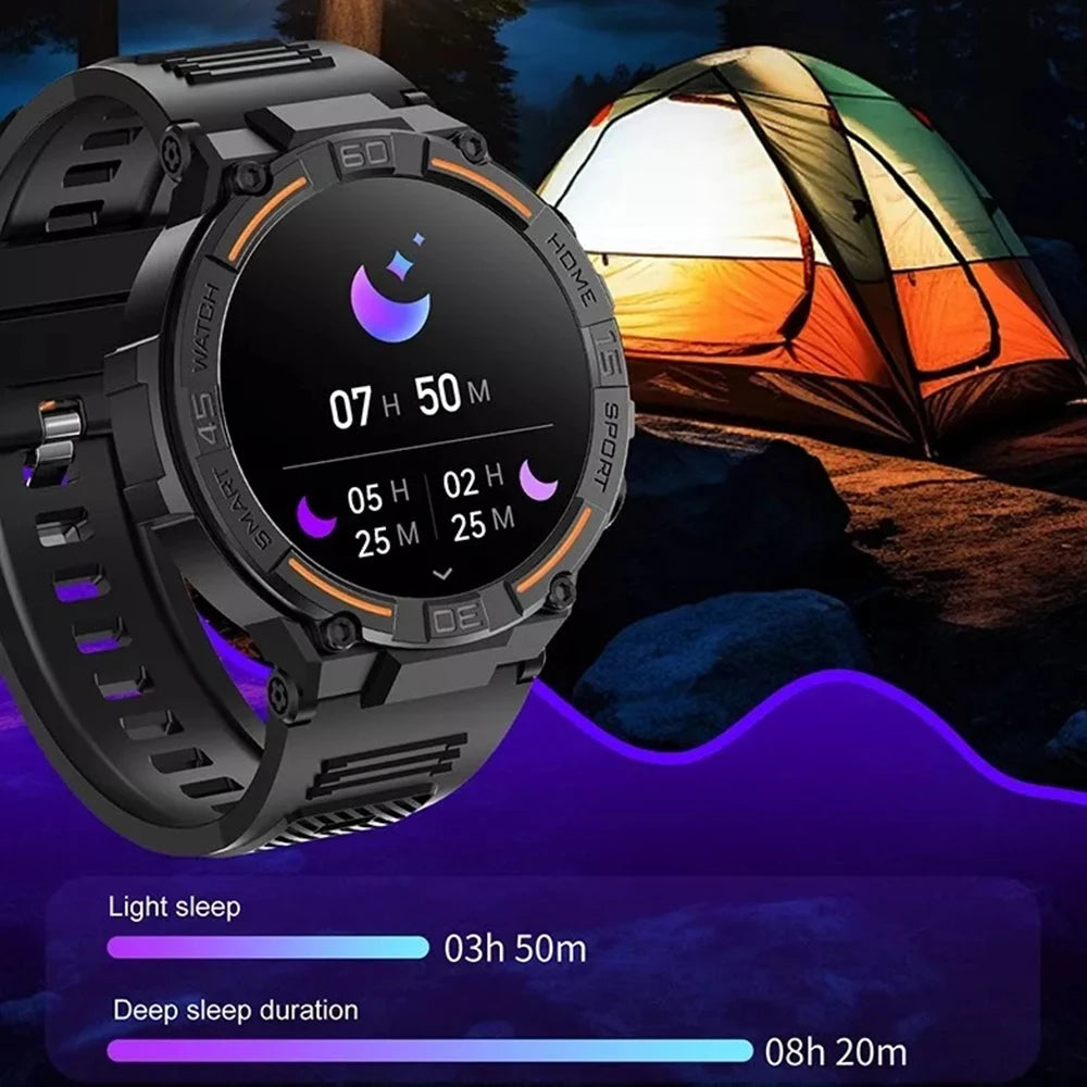 Smart Watch Men Bluetooth Call IP67 Waterproof Outdoor Sports Fitness Heart Rate Blood Oxygen Sleep Monitoring Smartwatch 2024