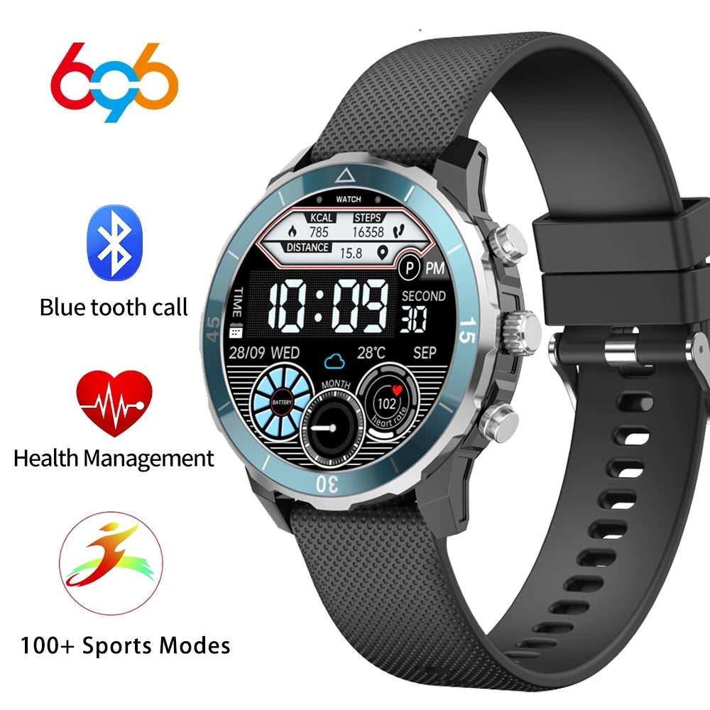 1.27" Men Women Sport Fitness Blue Tooth Call Smart Watch IP68 Waterproof Music Heart Rate Blood Pressure Health 2024 Smartwatch