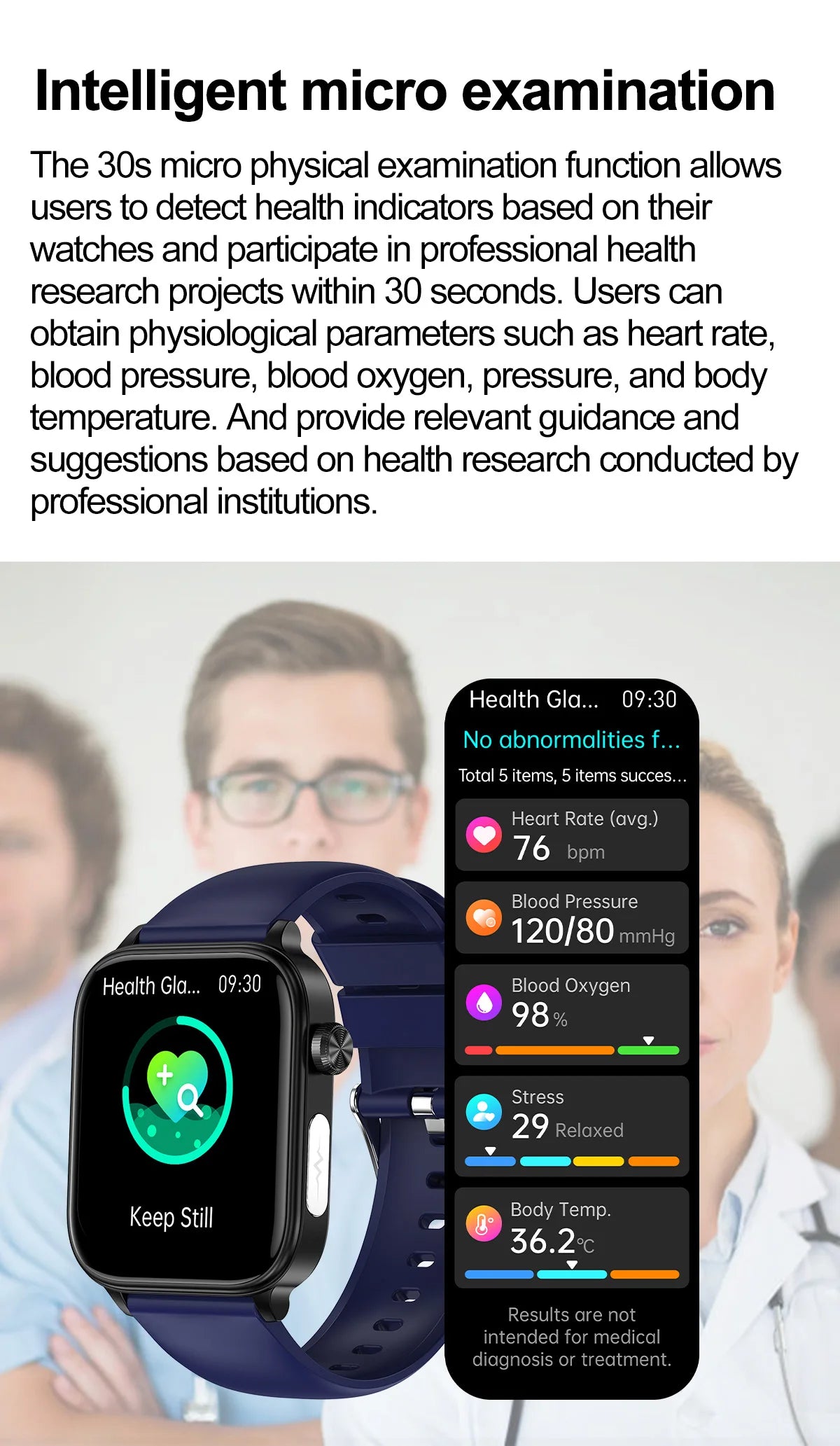 2024 New Blood Analysis ECG+PPG Non-Invasive Blood Glucose Smartwatch Men HD Bluetooth Call Heart Rate Blood Pressure SmartWatch