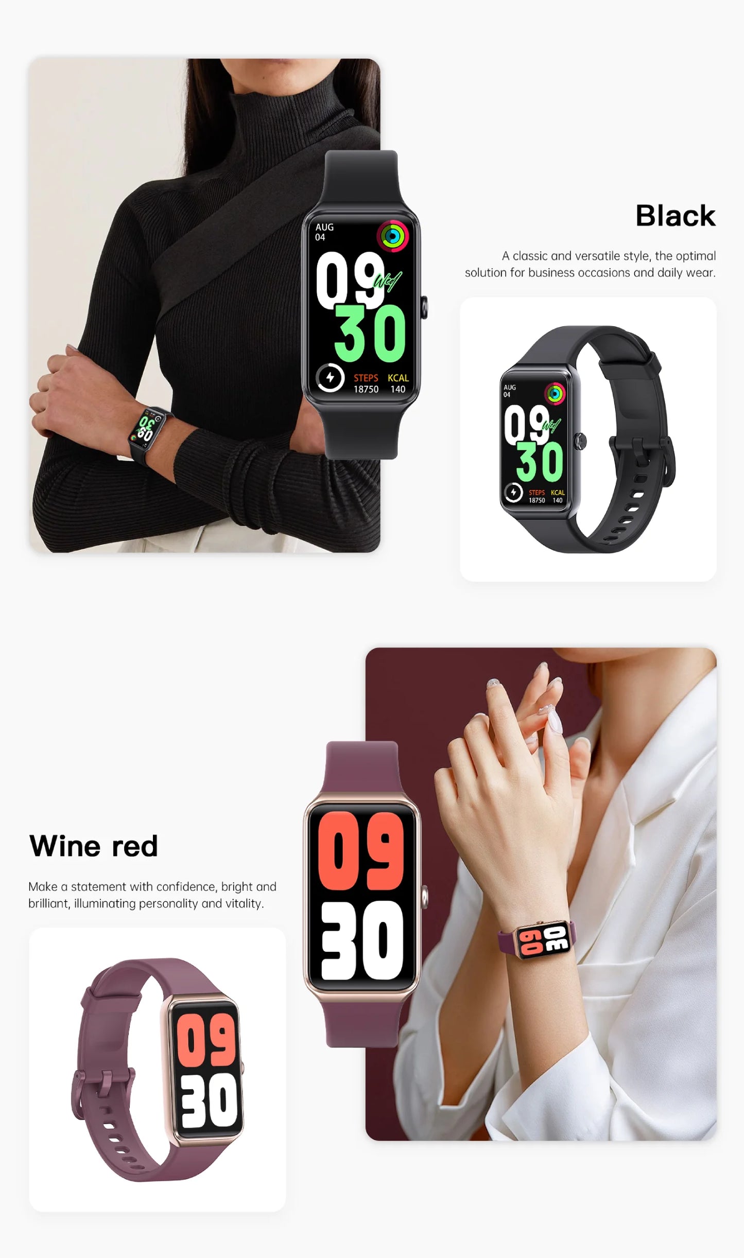 LIGE 2024 New Smart Bracelet Women Heart Rate Blood Oxygen Monitor Sleep Tracker Smartwatch Calories Sport Step Smart Watch Men