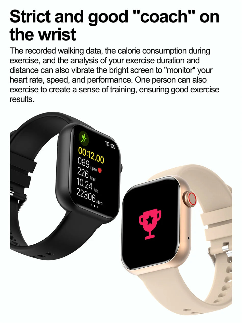 ECG+PPG Smartwatch Women 1.81Inch HD Screen IP67 Waterproof Heart Rate Bluetooth Call Smart Watch Women For IOS Android 2024 New