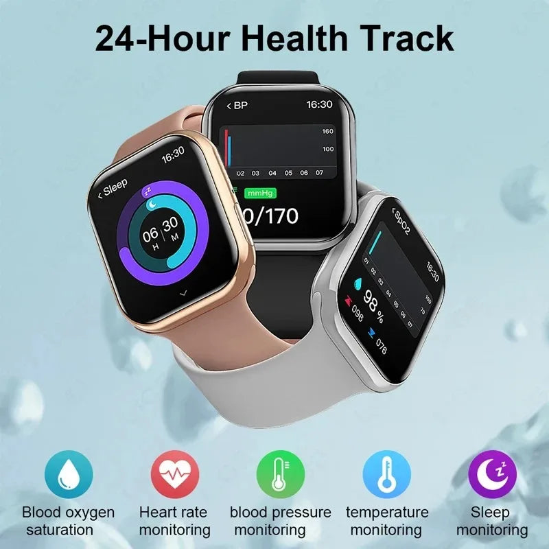 2024 New Watch 9 Smart Watch Fitness Women Always Display Body Temperature NFC Men Sports Series 8 Original smartwatch for Apple