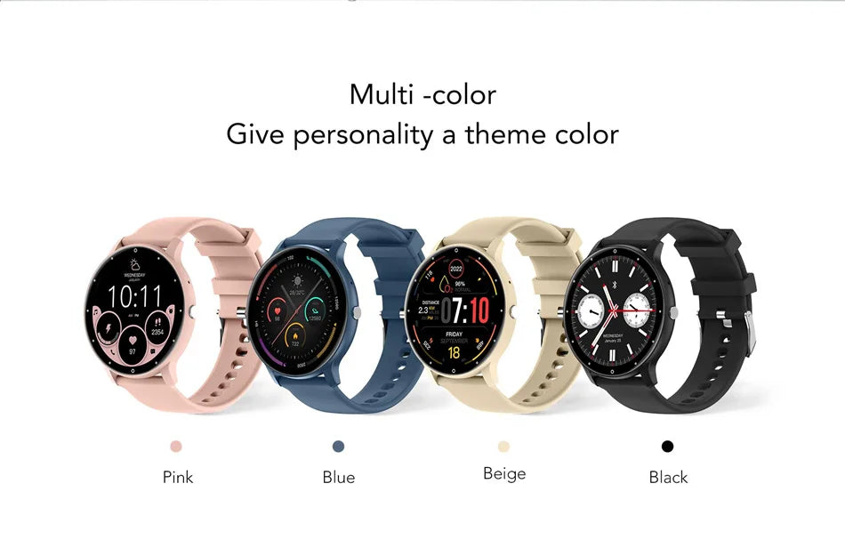 Bluetooth Call Smart watch Ladies Full touch Screen Sports Fitness watch IP67 waterproof For Android iOS Smart watch Female 2024