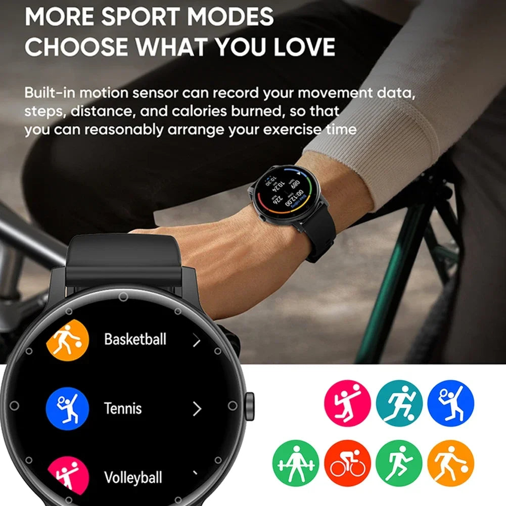 New ECG Smart Watch Men Heart Rate Voice Assistant GPS Tracker Blood Pressure Custom Dial Women Smartwatch 2024 Sport Waterproof